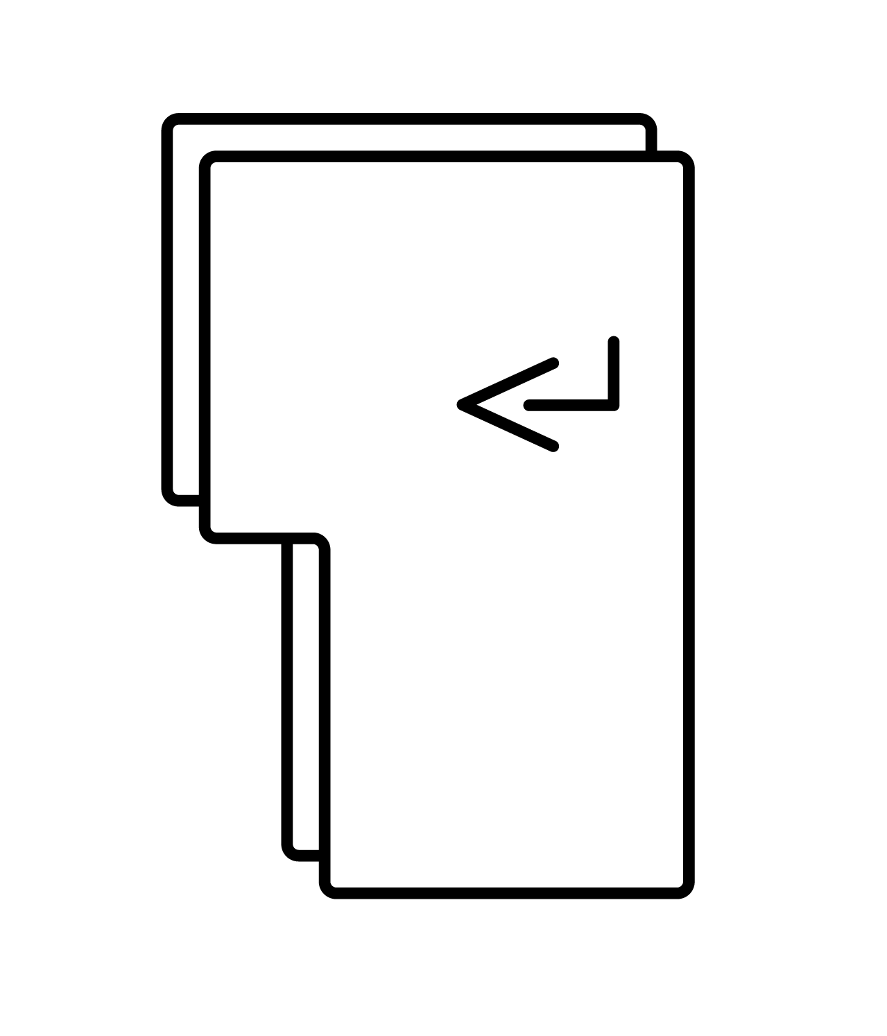 Logo de Resnumerica, le symbole "enter"